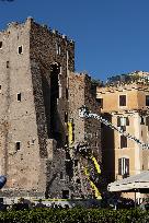 Collapse Of The Torre Dei Conti In The Imperial Forums - Rome