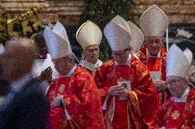 Pope Leo XIV Presides Over A Mass In Suffrage For The Late Pope Francis - Vatican