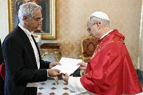 Pope Leo XIV Receives In Private Audience The Letters Of Credence Of Ambassador of Lebanon - Vatican