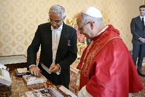 Pope Leo XIV Receives In Private Audience The Letters Of Credence Of Ambassador of Lebanon - Vatican