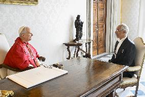 Pope Leo XIV Receives In Private Audience The Letters Of Credence Of Ambassador of Lebanon - Vatican