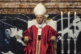 Pope Leo XIV Presides Over A Mass In Suffrage For The Late Pope Francis - Vatican