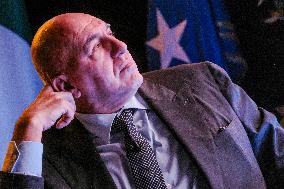 Italian Defense Minister Guido Crosetto At The Presentation Of The First Defense Calendar - Rome