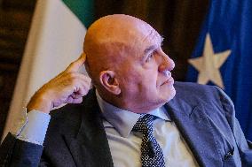 Italian Defense Minister Guido Crosetto At The Presentation Of The First Defense Calendar - Rome