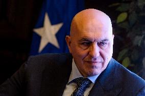 Italian Defense Minister Guido Crosetto At The Presentation Of The First Defense Calendar - Rome
