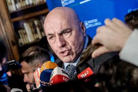 Italian Defense Minister Guido Crosetto At The Presentation Of The First Defense Calendar - Rome