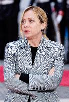 PM Giorgia Meloni Meets With Gabonese President Brice Clotaire Oligui Nguema - Rome