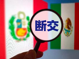 Illustration Peru Mexico Broken Relations