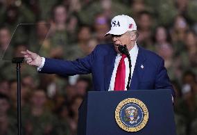 U.S. President Trump at Yokosuka base