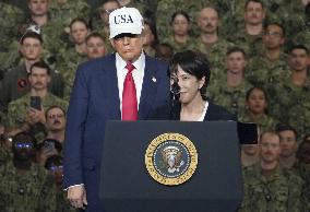 U.S. President Trump at Yokosuka base