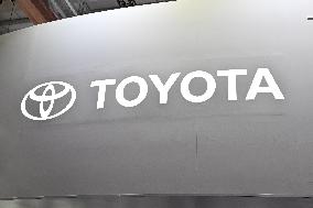Toyota Motor Corporation signboard and logo