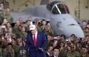 U.S. President Trump at Yokosuka base