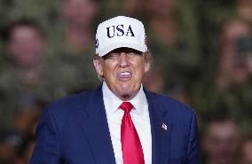 U.S. President Trump at Yokosuka base