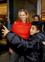 Queen Maxima And State Secretary Tielen At Mind Us Visit - Haarlem