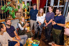 Queen Maxima At The Offline Club Visit - Amsterdam