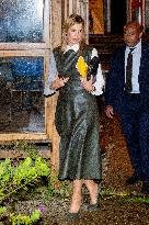 Queen Maxima At The Offline Club Visit - Amsterdam