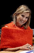 Queen Maxima And State Secretary Tielen At Mind Us Visit - Haarlem