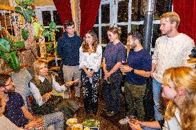 Queen Maxima At The Offline Club Visit - Amsterdam