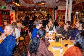 Queen Maxima At The Offline Club Visit - Amsterdam