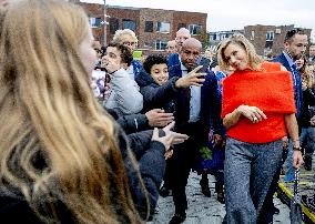Queen Maxima And State Secretary Tielen At Mind Us Visit - Haarlem