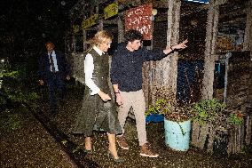 Queen Maxima At The Offline Club Visit - Amsterdam