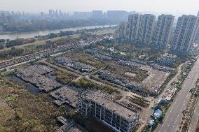 Evergrande Junting Project Unfinished Construction Site