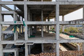 Evergrande Junting Project Unfinished Construction Site