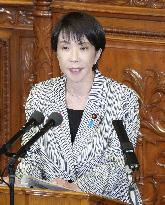 Japan's PM in parliament