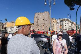Worker Dies in Medieval Tower Collapse - Rome