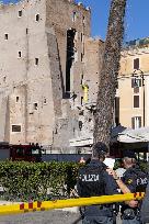 Worker Dies in Medieval Tower Collapse - Rome