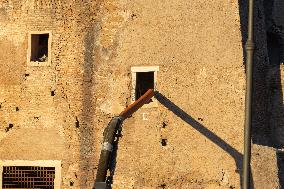 Worker Dies in Medieval Tower Collapse - Rome