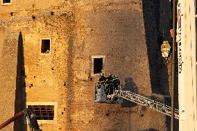 Worker Dies in Medieval Tower Collapse - Rome