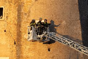 Worker Dies in Medieval Tower Collapse - Rome