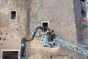 Worker Dies in Medieval Tower Collapse - Rome