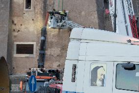 Worker Dies in Medieval Tower Collapse - Rome