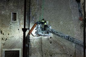 Worker Dies in Medieval Tower Collapse - Rome