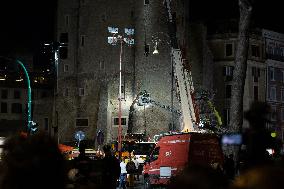 Worker Dies in Medieval Tower Collapse - Rome