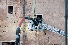 Worker Dies in Medieval Tower Collapse - Rome