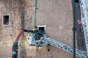 Worker Dies in Medieval Tower Collapse - Rome