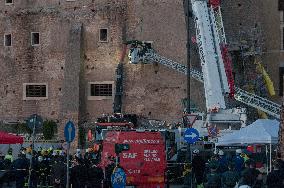 Worker Dies in Medieval Tower Collapse - Rome