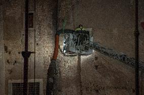 Worker Dies in Medieval Tower Collapse - Rome