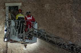 Worker Dies in Medieval Tower Collapse - Rome