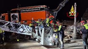 Worker Dies in Medieval Tower Collapse - Rome