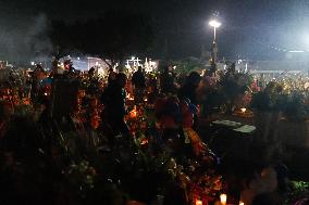 Visitors Attend Traditional Lighting Ceremony In San Andres Mixquic - Mexico City
