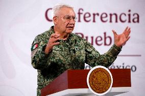 Mexican President Claudia Sheinbaum Holds Briefing Conference - Mexico