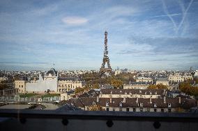 Illustration of La Defense and the Effeil Tower - Paris