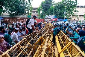 Protest March of Job-Seeking Disabled Graduates - Dhaka