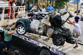 Israeli Airstrike in Al-Doueir - Lebanon