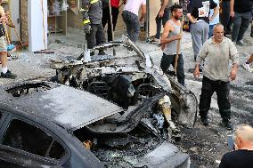 Israeli Airstrike in Al-Doueir - Lebanon