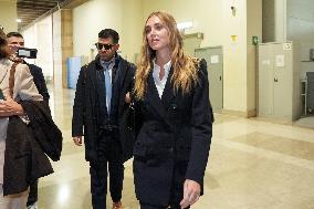 Chiara Ferragni Arrives at Her Trial for Fraud - Milan